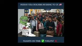 Indian Visa Holders Rush to US 🇺🇸 | Flights On Time, Toilets Offline? 🚽😂 | #viral