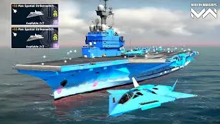 FS Charles de Gaulle 2x Pan Spatial Strikeswitch & 4x Z 20H Helicopter🔥Modern Warships Gameplay