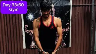 Day 33/60 Hard day Challenge (chest + bkc) | Heavy Workout 🏋️ 