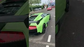 Green MODIFIED Lamborghini Murcielago LP640