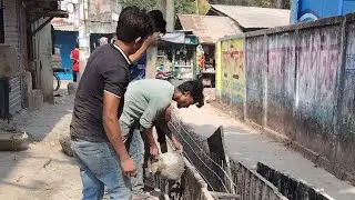 Rcc drain wall casting