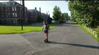 Celine Rollerblading Tracking Practice