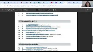 How to approach part C reading OET