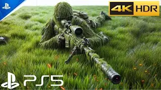 (PS5) Silent Strike: Camouflage Sniper Mission | Realistic Immersive Gameplay[4K HDR]Call of Duty