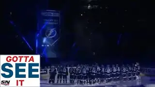 GOTTA SEE IT: Tampa Bay Lightning Unveil 2020 Stanley Cup Championship Banner