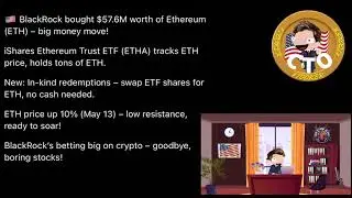 🚨 $Tooker Report: Blackrock is buying up a shizzle load of $Eth