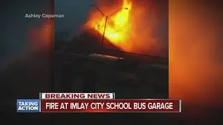 Fire at Imlay City bus garage
