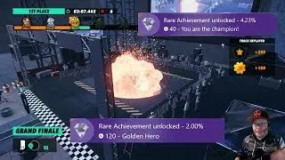 TRIALS RISING ACHIEVEMENTS BEAT THE GRAND FINALE AND GOLDEN HERO! GET ALL GOLD ON ALL TRACKS