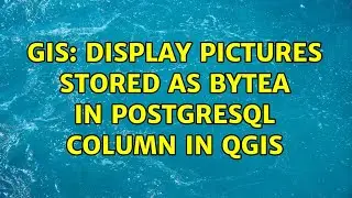 GIS: Display pictures stored as bytea in postgresql column in qgis