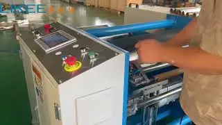LKSR-450 Semi-automatic aluminum foil roll rewinding machine - Smart Control, Efficient Winding
