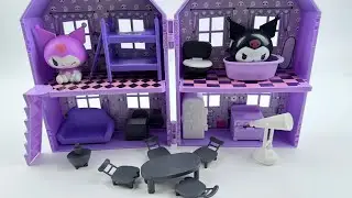 {toy asmr} 🖤💜 Kuromi Dollhouse Unboxing | Cute Room ASMR