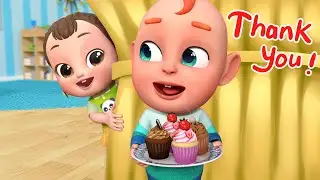 Zi shares a cake with Rob | Sorry, Thank You Song | Good Habits | Rosoo - Nursery Rhymes & Kids Song