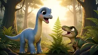 Trex and Brachiosaurus #animation #cartoon #3dcartoon