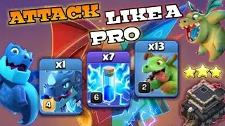 NEW TH9 ZAP BABY DRAGON + QUEEN WALK | ATTACK LIKE A PRO | CLASH OF CLANS