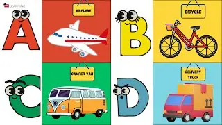 Песенка про машинки и автомобили ABC для детей 🚗✈️ | Изучаем алфавит от A до Z с помощью машинок,...