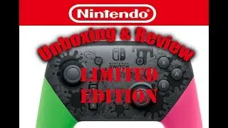 Limited Edition Splatoon 2 Pro-Controller - Nintendo Unboxing and Review