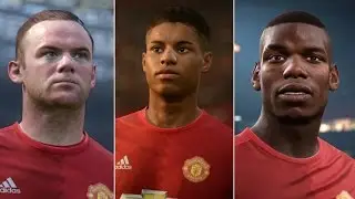 FIFA 17 vs FIFA 16 Players Faces Comparison Ft. Pogba, Rooney, Rashford, Memphis Depay...etc