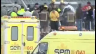 VARIOS MUERTOS POR EL DERRUMBE DE UN POLIDEPORTIVO EN BARCELONA