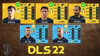 DLS 22 | Juventus FC All Player Rating in Dream League Soccer 2022