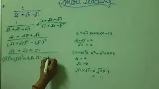 Rationalize 1 / &radic;6 + &radic;5 - &radic;11 | How to rationalise 1/ root6 + root5 - root11