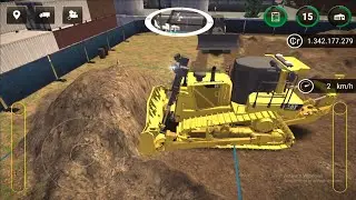 Dozer Leveling Land - Bulldozer  Game Video - Construction Simulator 3