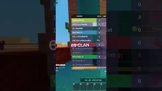 I SAW 69 CLAN #roblox #bedwars #69
