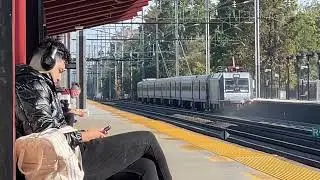 NJ TRANSIT Train Comet V departing Elizabeth to New York 