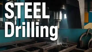 Industrial Steel Drilling &ndash; High Pressure, High Power!#cnc #cuttingskills #construction #drill