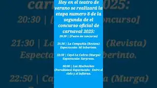 vas a ir hoy a &eacute;l teatro de verano? #uruguay #carnaval #revista #murga #parodista