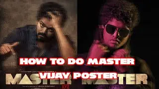 Official Thalapathy 64 Title & first Look | Vijay Master Poster | Photoshop Tutorial