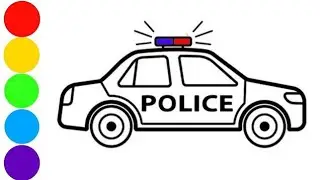 police🚓🚨car drawing|how to make police car drawing|police car drawing for kids step by step|car🚗draw