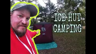 Fishing NEW SPOTS and Camping in my ICE HUT!