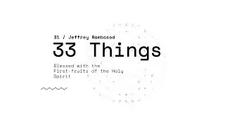 LESSON 31 BLESSED WITH THE FIRST-FRUITS OF THE HOLY SPIRIT