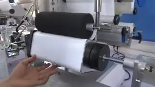 Metal tins labeling machine semi automatic square cans labeller equipment tabletop type applicator