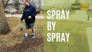Spraying Active Lawn Sunday Fertilizer