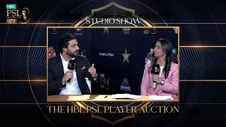 The final HBL PSL Studio Show after a historic first-ever Player Auction 🎥 MX1U