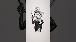 Speed drawing Espressona Signora 😳 #shorts #sahur #brainrot #memes #drawing