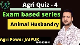 [4] Animal Husbandry Question ,Bank-AFO, AAO, Pre-PG, JET , NSCL,Agri Power 9993474981
