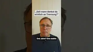 &bdquo;Seit wann denkst du wirklich an Trennung?&ldquo;