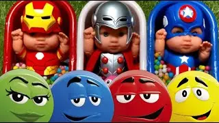 Full of 3 Rainbow BathTubs Candy with M&M's & Magic Slime Cutting Video