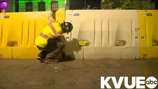 Removal process begins of temporary barriers at Austin's 6th Street