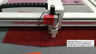 cnc oscillating knife cutting machine for leather/car mat/carpet/pvc