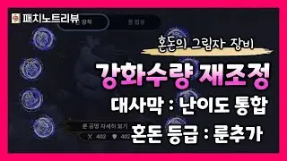 [검은사막M] 그림자장비: 강화수량 재조정/대사막통합 & 혼돈룬 추가 등(1/13 패치노트리뷰)