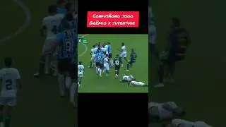 Confusion on the field between Gr&ecirc;mio and Juventude.
