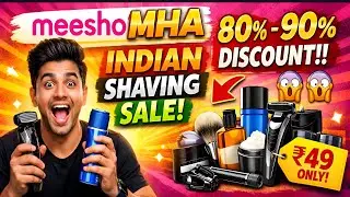 साल की सबसे बड़ी sale 😱|  Meesho  MHA Indian indian shaving sale | 80% 90% discount | sale details 