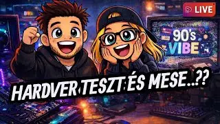 GYEREKKORUNK MES&Eacute;I + HARDVER TESZT (Live) #hungary #pc #tech #live #pcbuild #test  #cartoon #foryou
