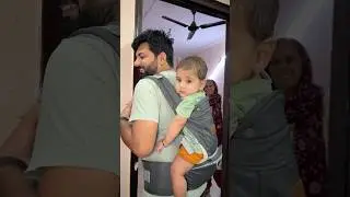 Aaj moksh ko bday gift diya #dailyvlog #minivlog #shortvideo #babycarrier #babycare #love