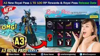 Pubg Mobile A7 Royal Pass C6S18 | A7 Royal Pass Release Date Timing | A7 Royale Pass 1 to 100 Reward