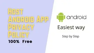 create website for app privacy policy for free in 2020