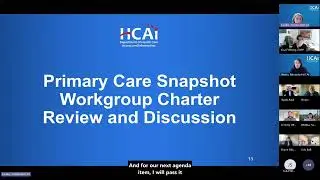 January 2026 | HCAI Primary Care Snapshot Workgroup Meeting